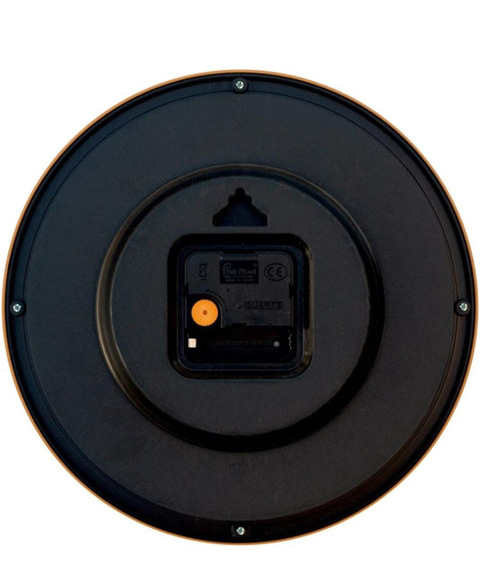 Analog 24.5 cm X 24.5 cm Wall Clock (Black, With Glass, Standard)
