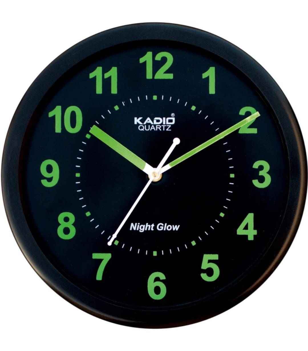 Analog 24.5 cm X 24.5 cm Wall Clock (Black, With Glass, Standard)